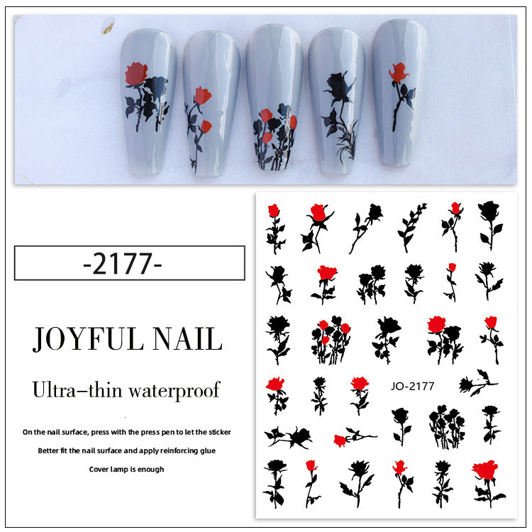 Wholesale Resin Rabbit National Style Ink Painting Nail Decals